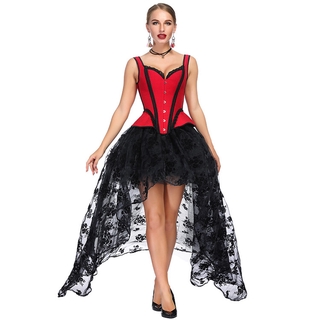 Shapewear stage performance corset top Shoulder strap embroidery pattern waist