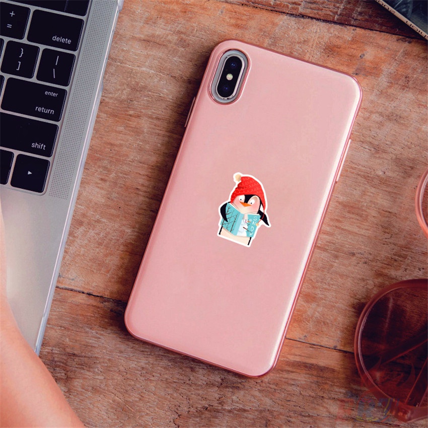 ❉ Q Series 01 Hình Dán Chim Cánh Cụt ❉ Bộ 50 Miếng Dán Chống Thấm Nước Thời Trang