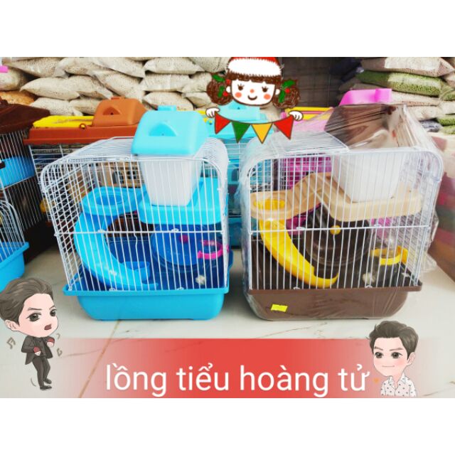 [TẶNG NHÀ TẮM] Lồng tiểu hoàng tử dành cho hamster