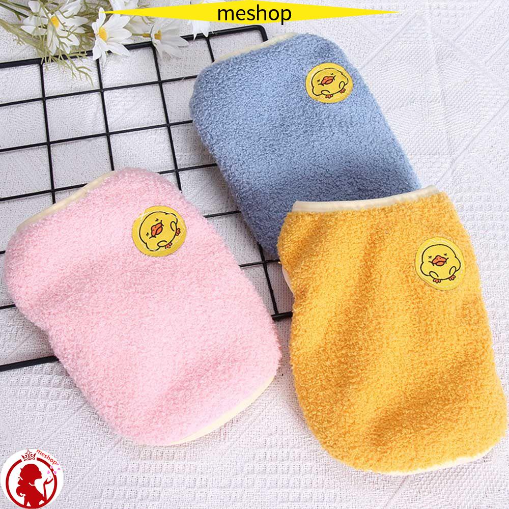ME Bộ áo liền quần hoodie mềm giữ ấm mùa đông cho thú cưng chó mèo