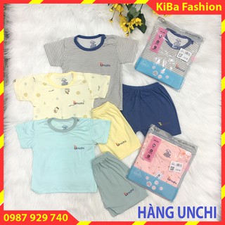 [CHÍNH HÃNG UNCHI ] Bộ cộc tay THÔNG HƠI vải sợi tre Cao Cấp co giãn 4 chiều cho bé trai/ gái 5-15kg - BCT - TK0240