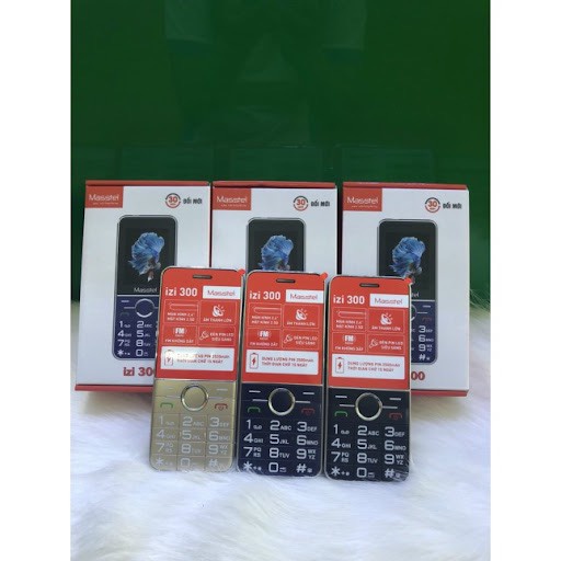 Điện Thoại Phổ Thông Masstel IZI 300 Điện Thoại Bàn Phím To Cho Người Già | BigBuy360 - bigbuy360.vn