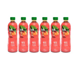 6 chai trà đào và hạt chia Fuze Tea 350ml