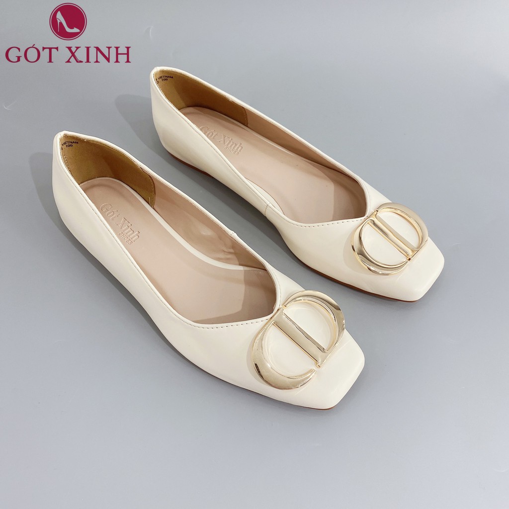 Giày búp bê GÓT XINH B1 da mờ đế bệt
