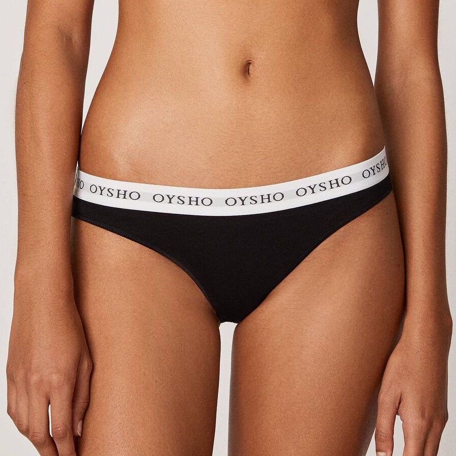 OY172 Oysho Set 3 Quần Cotton Bản Lưng Logo - Dáng Nguyên Mông