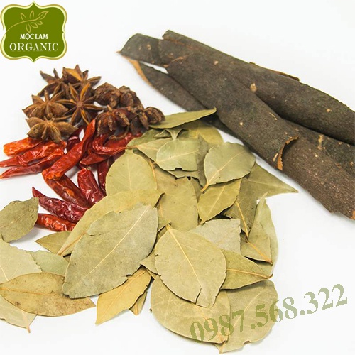 Lá Nguyệt Quế( Bay Leaf) thơm chất lượng Địa Trung Hải Handmade Mộc Lam Túi zíp 20g - 100g