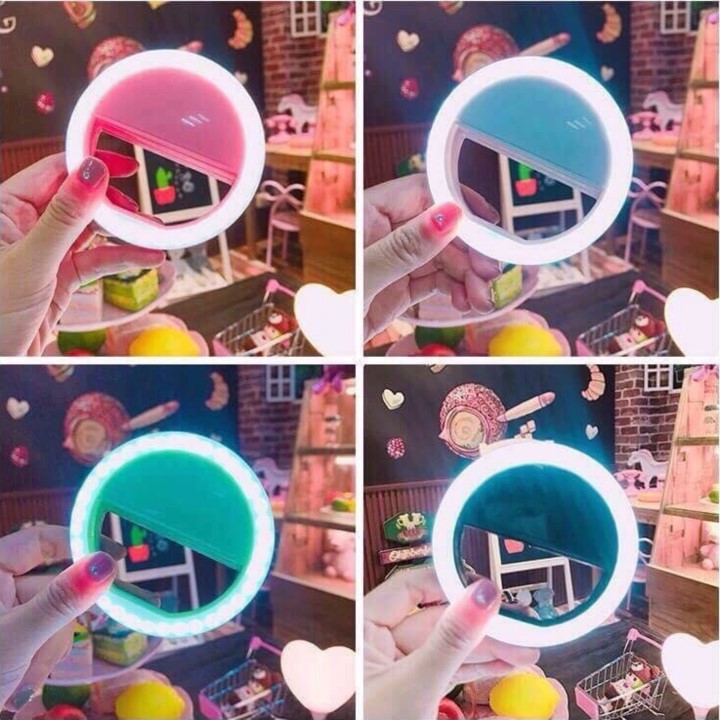 Đèn leb selfie hỗ trợ sáng khi chụp ảnh bảng có sạc | BigBuy360 - bigbuy360.vn