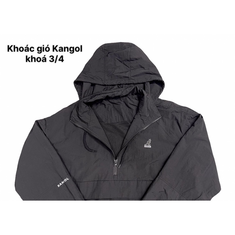 Áo Khoác gió Kangol khóa 3/4