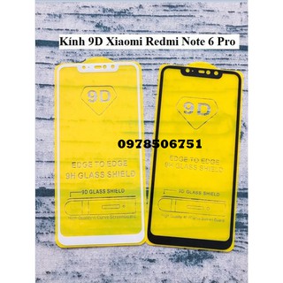 Cường lực 9d xiaomi redmi note 6pro kính full màn 9d cao cấp
