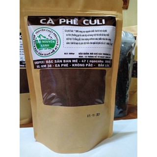 CÀ PHÊ CULI MỘC RANG XAY NGUYÊN CHẤT ĐĂK LĂK 500GR - Cà Phê Bột Nổi Tiếng Buôn Ma Thuột - Đặc Sản Đắk Lắk