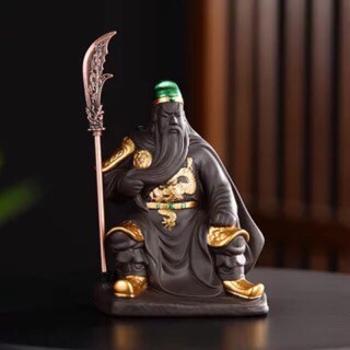 Tượng quan nhị ca gốm tử sa