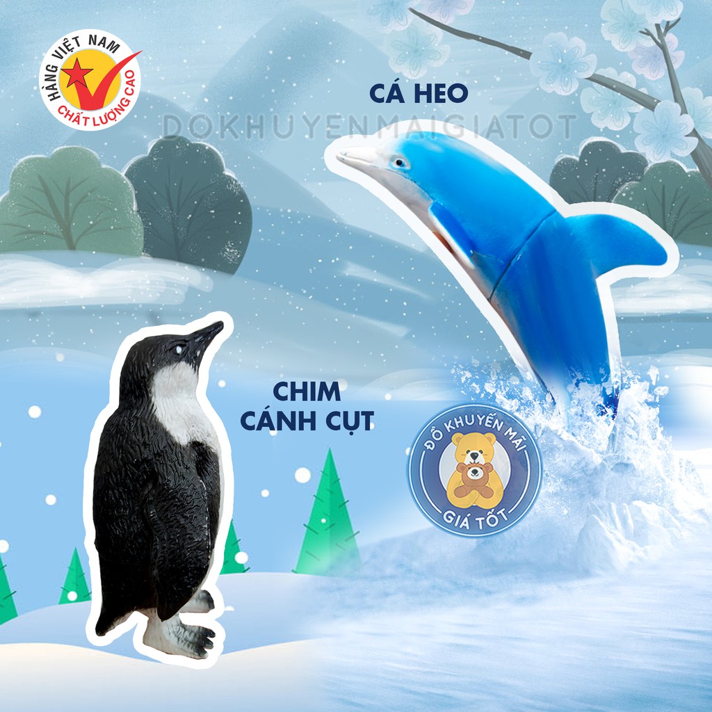 Đồ chơi mô hình động vật biển nhựa dẻo hàng Việt Nam HT7506 - Đồ khuyến mãi giá tốt