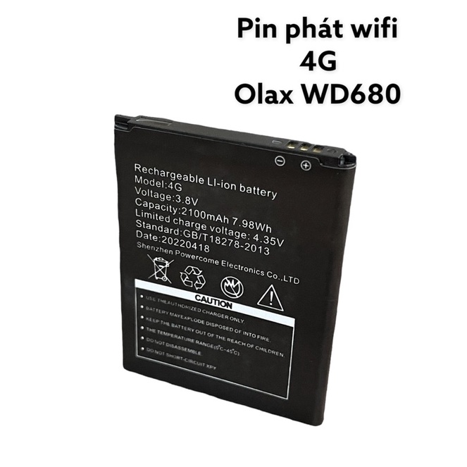 Pin của phát wifi 4G Olax WD680