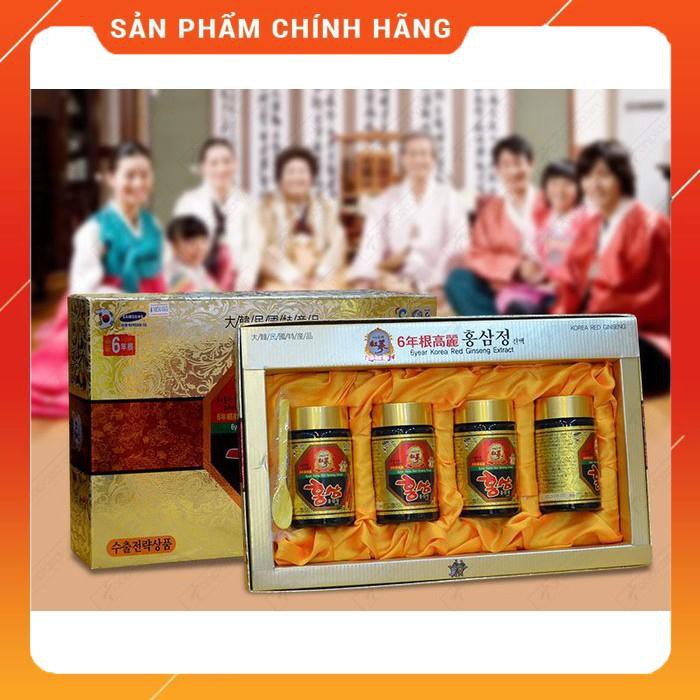 [Mã GROSALE2703 giảm 8% đơn 250K] Cao Hồng Sâm Cao Cấp Kanghwa Hàn Quốc loại Hộp 4 lọ