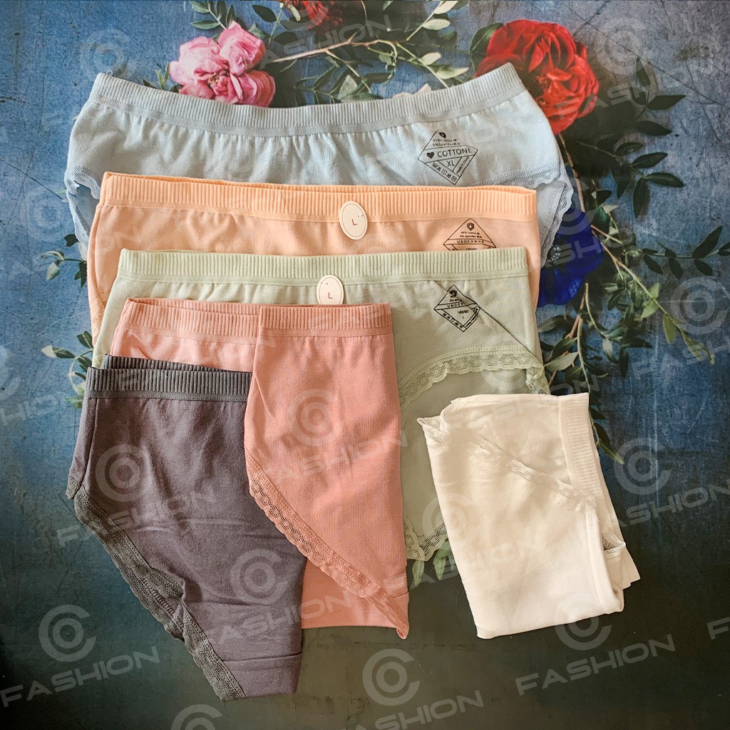 Quần Lót Nữ Q03 VNXK Cotton Y Tế  Cao Cấp Phối Ren Mặc Thoải Mái, Tôn Dáng Mông Chuẩn Body | BigBuy360 - bigbuy360.vn
