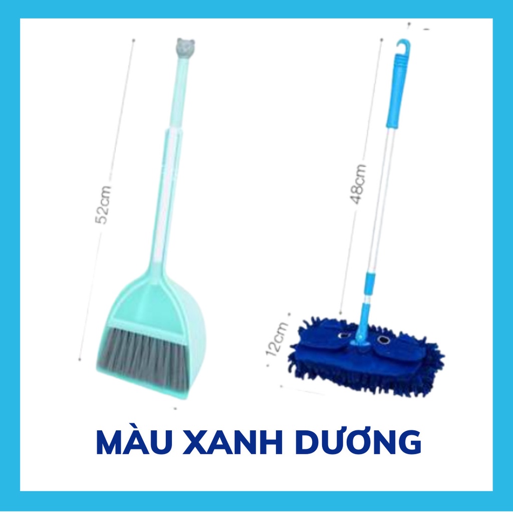 Đồ Chơi Trẻ Em, Bộ Chổi Lau Quét Nhà Mini, Dạy Trẻ Kỹ Năng Làm Việc Nhà, Đồ Chơi Cho Bé Từ 3 Đến 6 tuổi MIMON