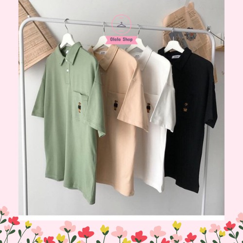 Áo Polo Nữ Nam, Áo Thun Unisex Freesize 40kg - 55kg