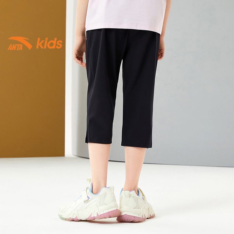 Quần lửng thời trang bé gái thương hiệu Anta Kids 362138382-1, lưng thun, co giãn 4 chiều