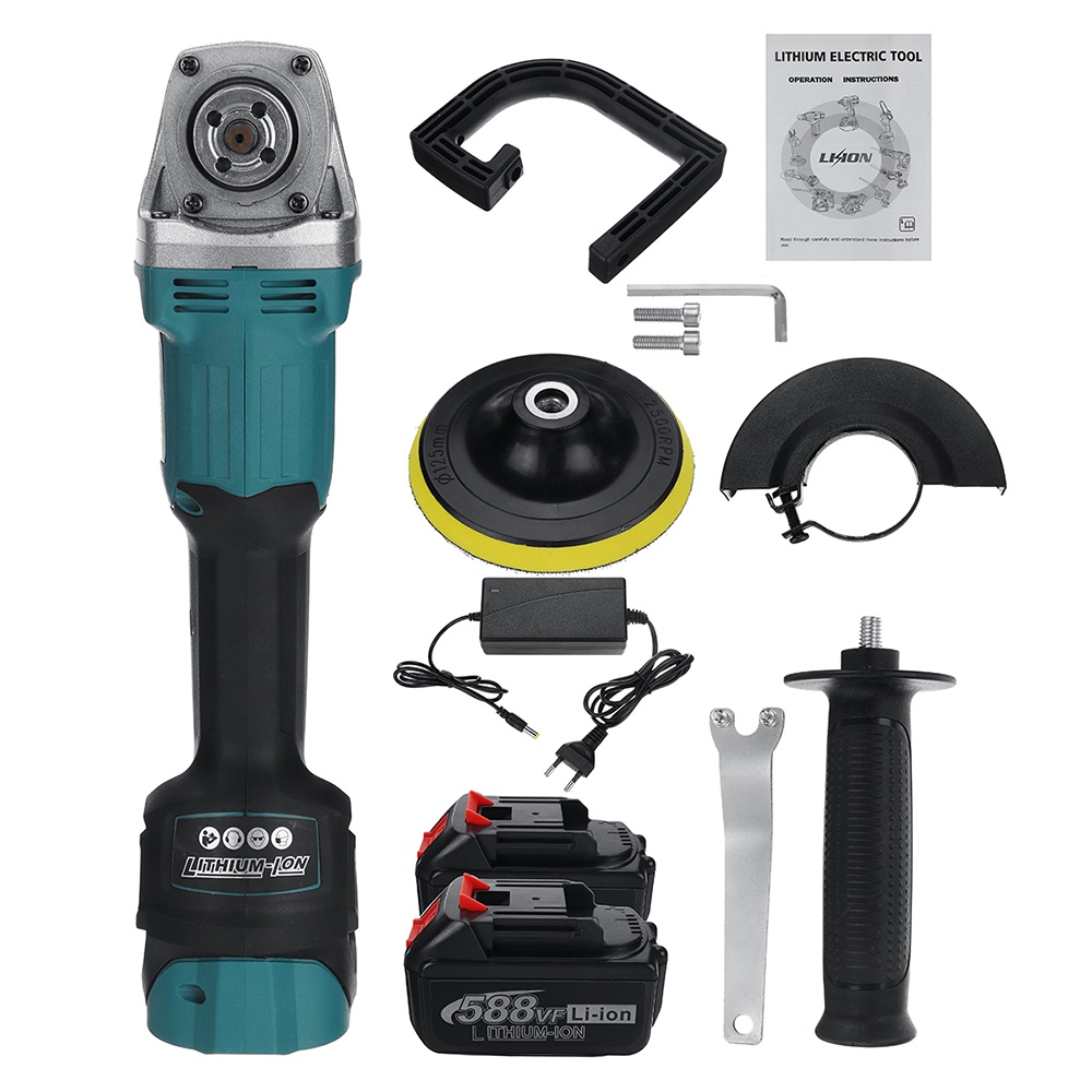 Máy Mài Đánh Bóng Xe Hơi 588vf Không Chổi Than 2 Trong 1 6 Tốc Độ