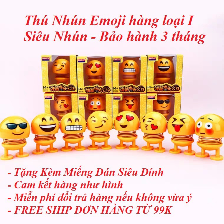 Thú Nhún Emoji con lắc lò xo - Siêu Chất - Siêu Vui Emoji