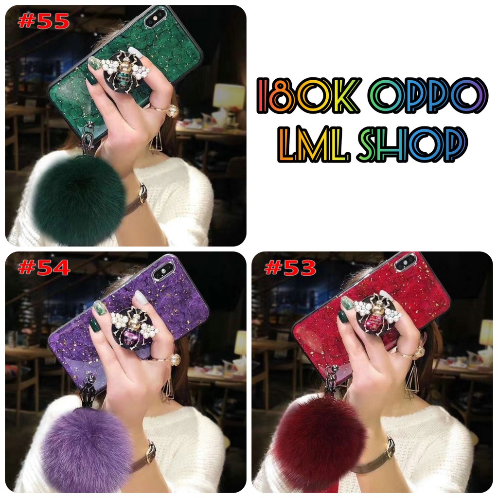 ỐP LƯNG ĐÍNH HÌNH CHÚ ONG PHỐI ĐÁ LẤP LÁNH DÀNH CHO OPPO F11 PRO F11 F9 A3S F1 PLUS F3 PLUS F1S F5 YOUTH F5 F7 A57 A39 A