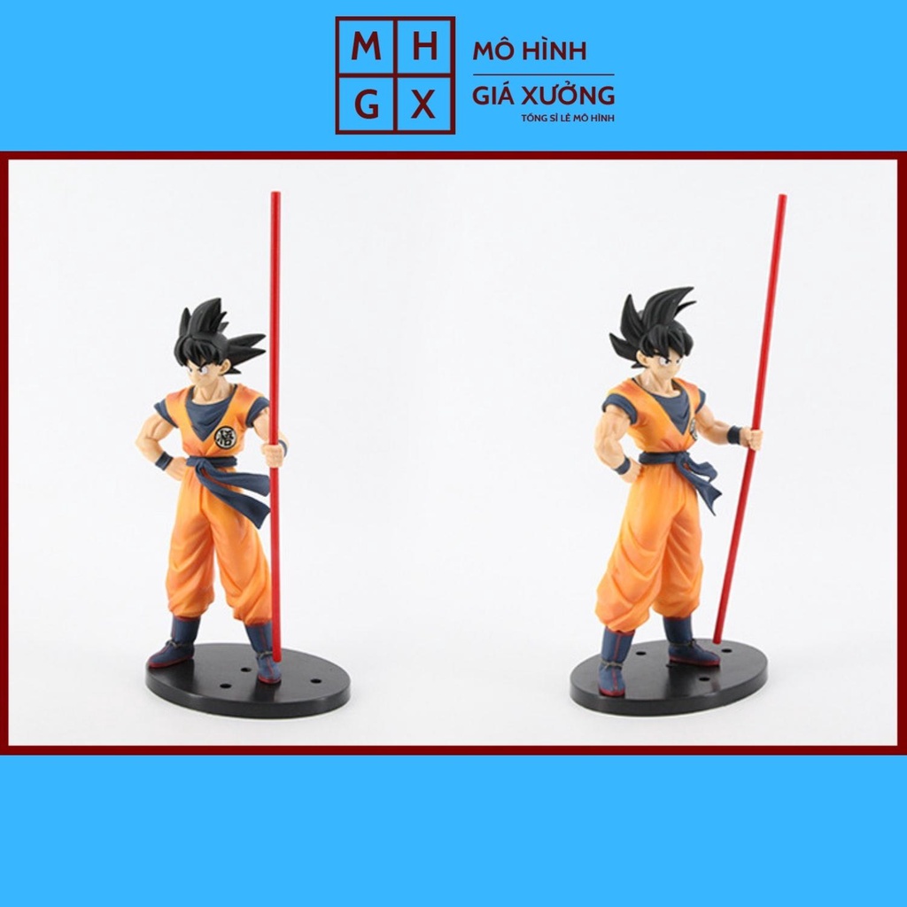 Mô hình Dragon Ball  SonGoku cầm gậy siêu đẹp cao 27cm figure mô hình 7 viên ngọc rồng dragon ball mô hình giá xưởng