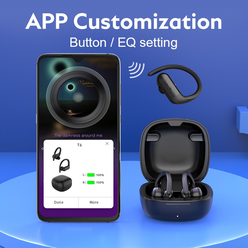 Tai Nghe Nhét Trong Không Dây Bluetooth QCY T6 TWS Điều Khiển Cảm Ứng Chống Ồn Tích Hợp Mic | BigBuy360 - bigbuy360.vn