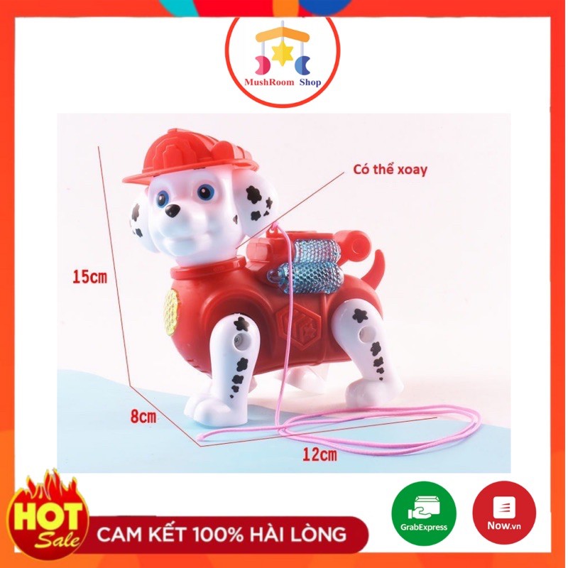 [Có Đèn Nhạc] Đồ Chơi Chó Cứu Hộ PAW PATROL Dắt Dây Chạy Pin Hát Nhạc Vui Nhộn Cho Bé