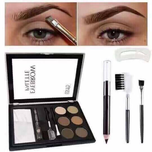 Set định chân mày SIVANNA COLORS ULTRA PRO EYEBROW PALETTE