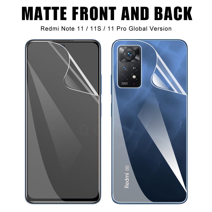 Miếng dán PPF chống vân tay mặt trước sau Cho Xiaomi Redmi Note 11 Pro 11S
