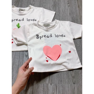 💗 Áo thun body croptop in hình trái tim siêu xinh💗