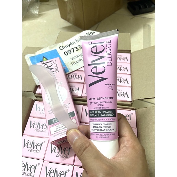 kem tẩy lông nách velvet Nga 100ml