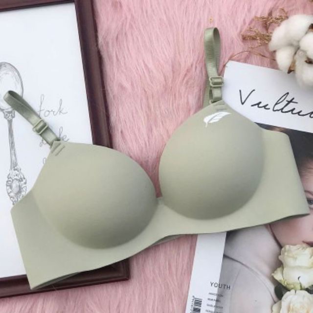 Áo lót nữ, áo ngực nữ su Lông Vũ, không gọng, đệm dày bàn tay nâng ngực chống xệ | BigBuy360 - bigbuy360.vn