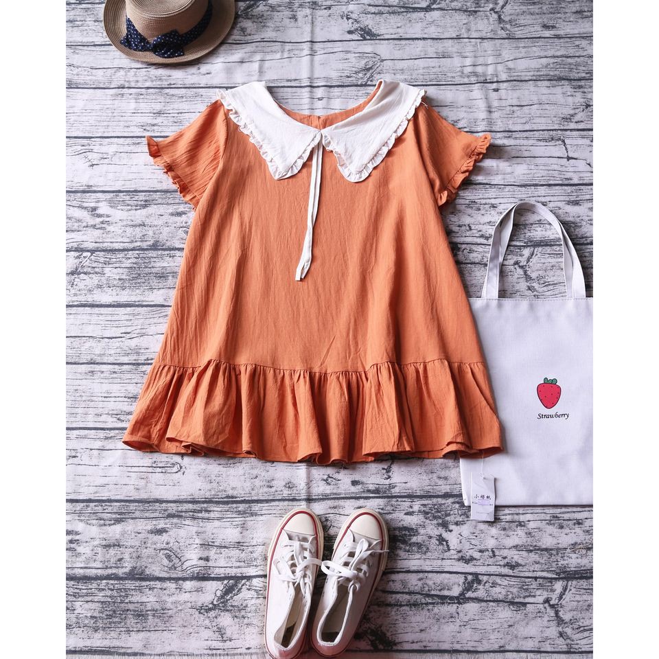 VÁY ĐUÔI CÁ DÁNG SUÔNG PHỐI VIỀN MÀU