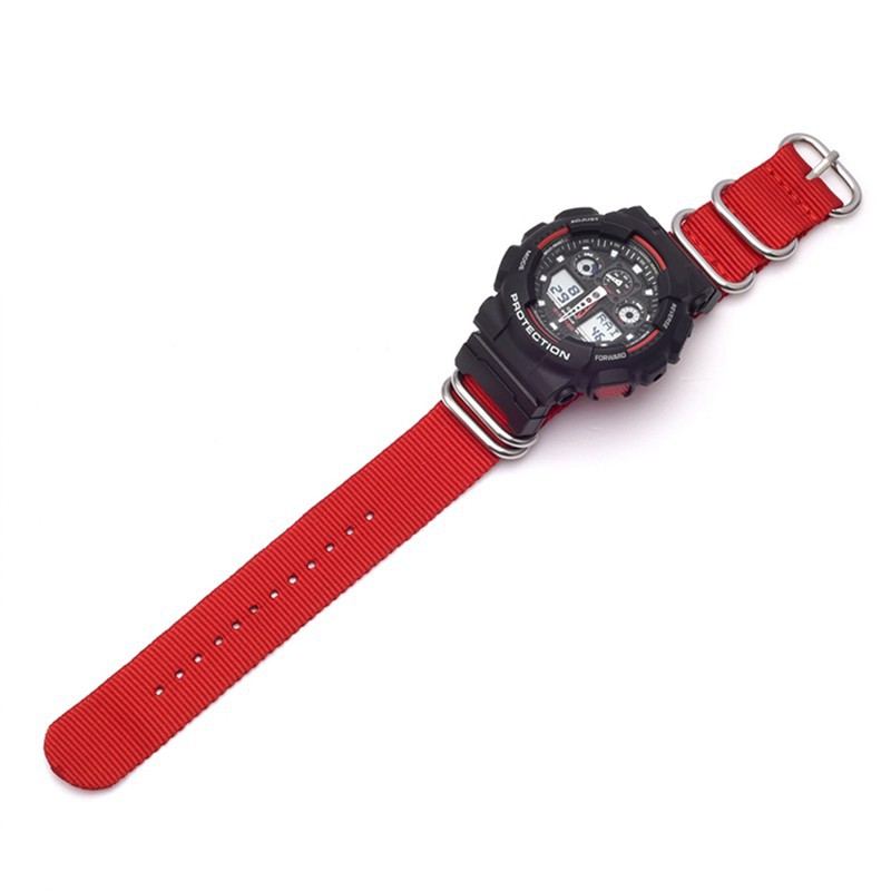 Dây đeo đồng hồ bằng vải canvas cho đồng hồ G-Shock Ga-110Gb Ga-100 Gd-100 / 110 / 120 Dw-5600 Gw-M5610