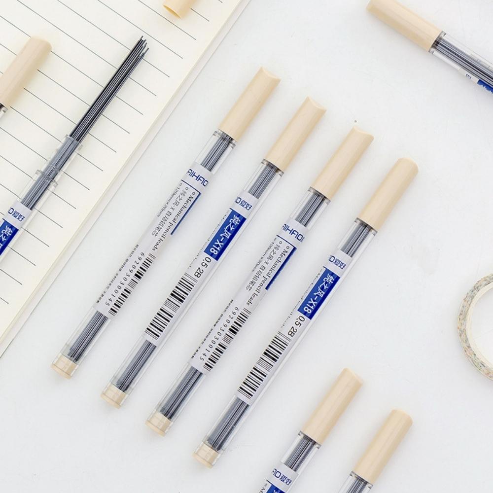 Hộp ruột bút chì bấm 2B 0.5mm / 0.7mm Ống tròn dài Pison