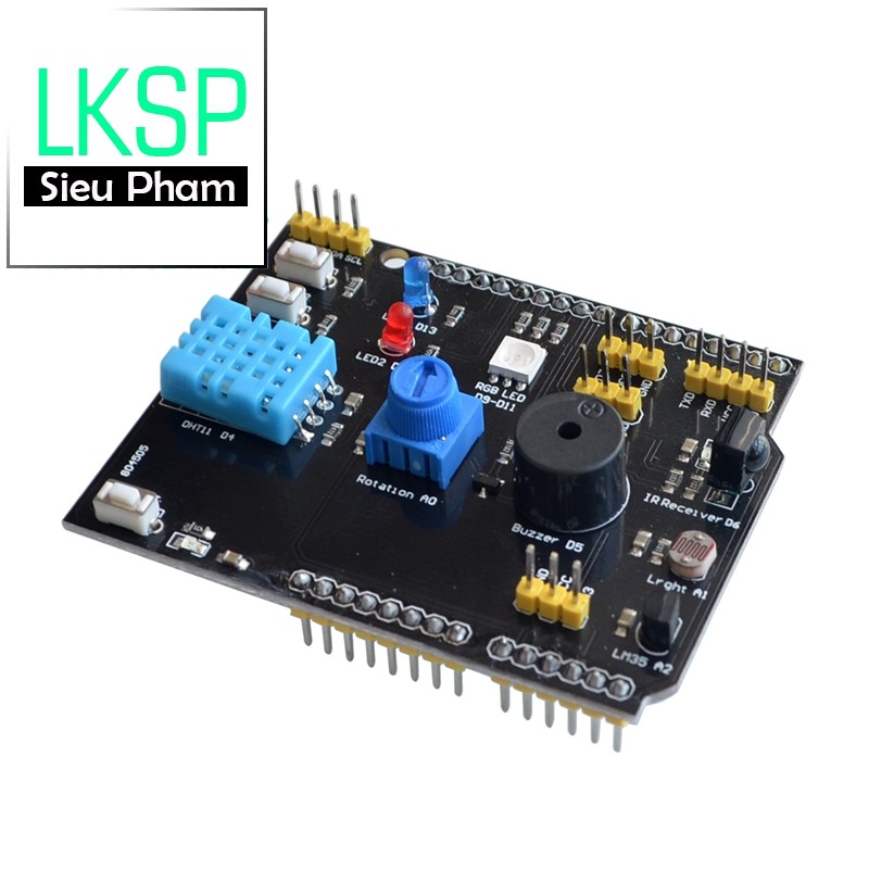 Board Mở Rộng Arduino DHT11 và LM35