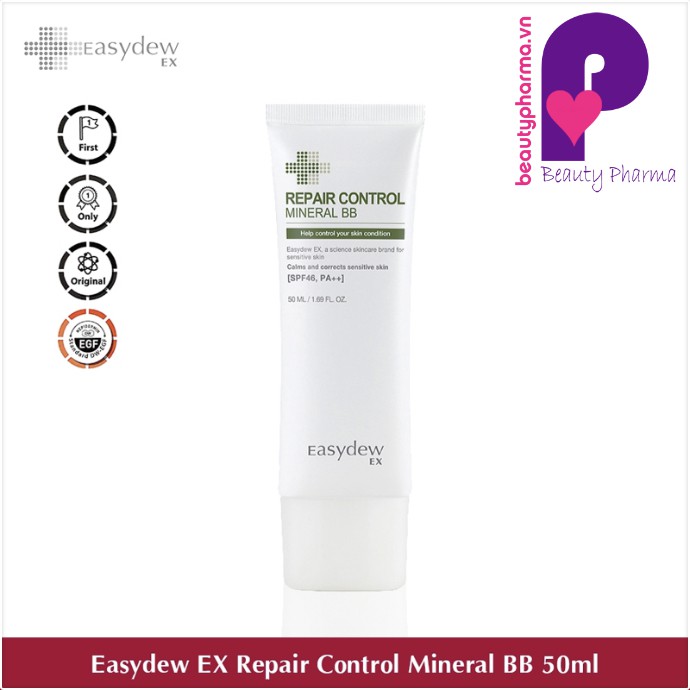 [CHÍNH HÃNG] Kem nền trang điểm chống nắng Easydew Ex Repair Control Mineral BB Cream 50ml
