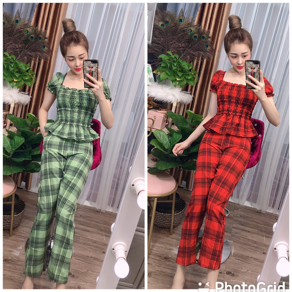 Set đồ bộ mặc nhà chất liệu lụa mềm mịn-(SBN0993)