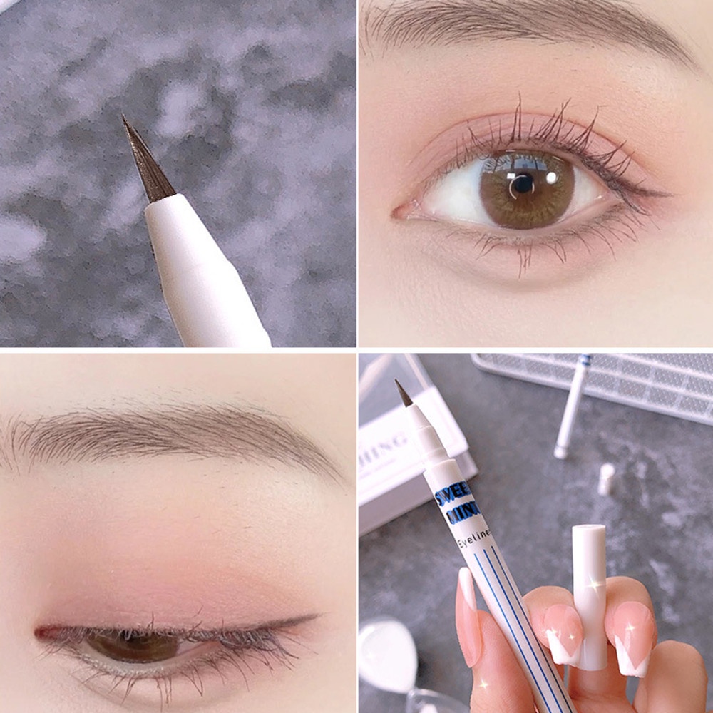 Bút kẻ mắt dạng lỏng Sweet Mint màu nâu thời trang Hàn Quốc sáng tạo cho nữ