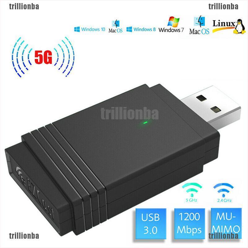 Bộ Thu Phát Wifi 1200mbps Usb 3.0 5g / 2.4g Bluetooth 5.0