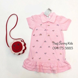 Váy polo cầu vồng Little Maven cho bé gái 2-7y