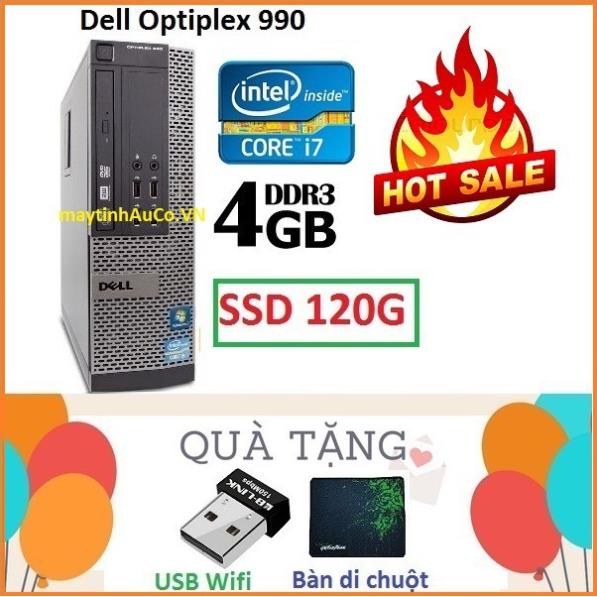 Bộ máy tính đồng bộ Dell optiplex I3 / i5 / i7 , Ram 4G , SSD 120G / 240G  - Màn hình Dell 19 inch chính hãng