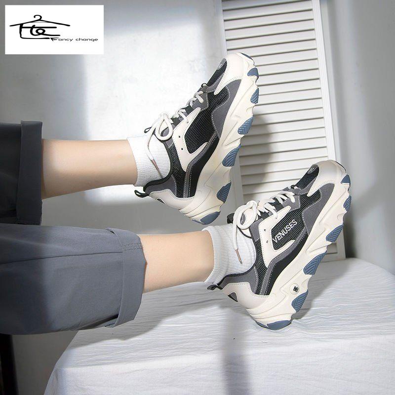 Giày Thể Thao Đế Dày Màu Đen Dễ Phối Đồ Thời Trang Xuân Thu 2022 Cho Nữ