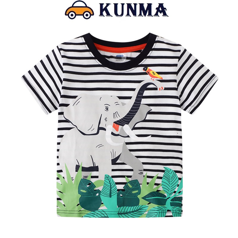 Áo thun bé trai hàn quốc xuất xịn chất cotton cho bé 1 đến 7 tuổi KUNMA
