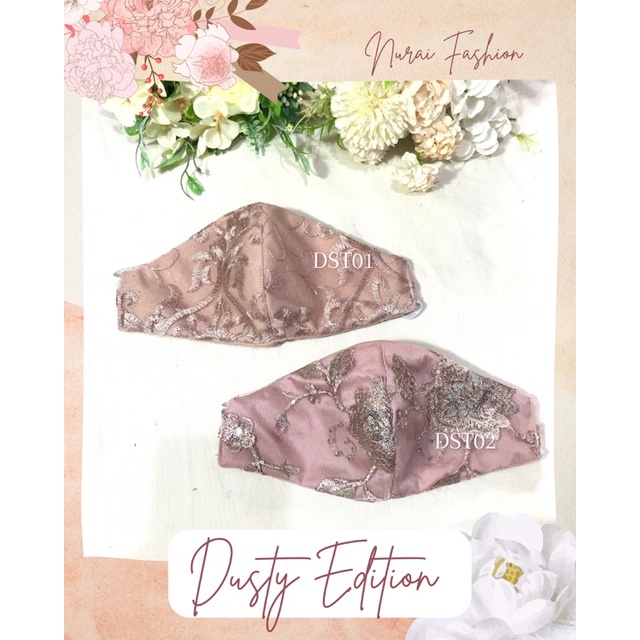 Khăn Trùm Đầu Đẹp Và Không Hijab Đẹp | Mặt Nạ Màu Hồng Bụi Sang Trọng| Mặt Nạ Tiệc | Người lớn và trẻ con
