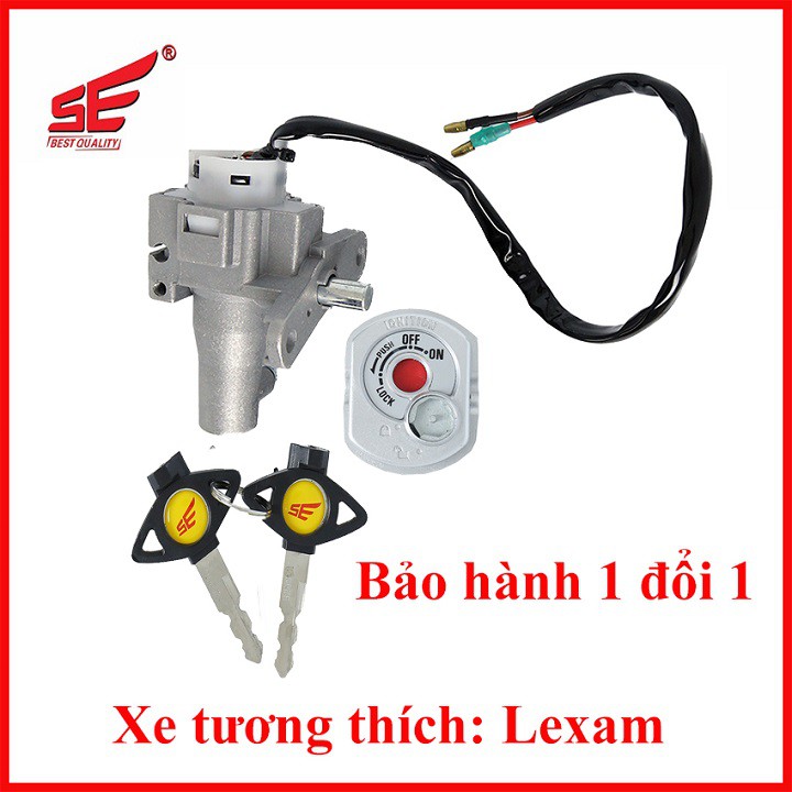 🔥🔥GIÁ HỦY DIỆT🔥 Bộ ổ khóa xe máy LEXAM 2 cạnh thương hiệu SE