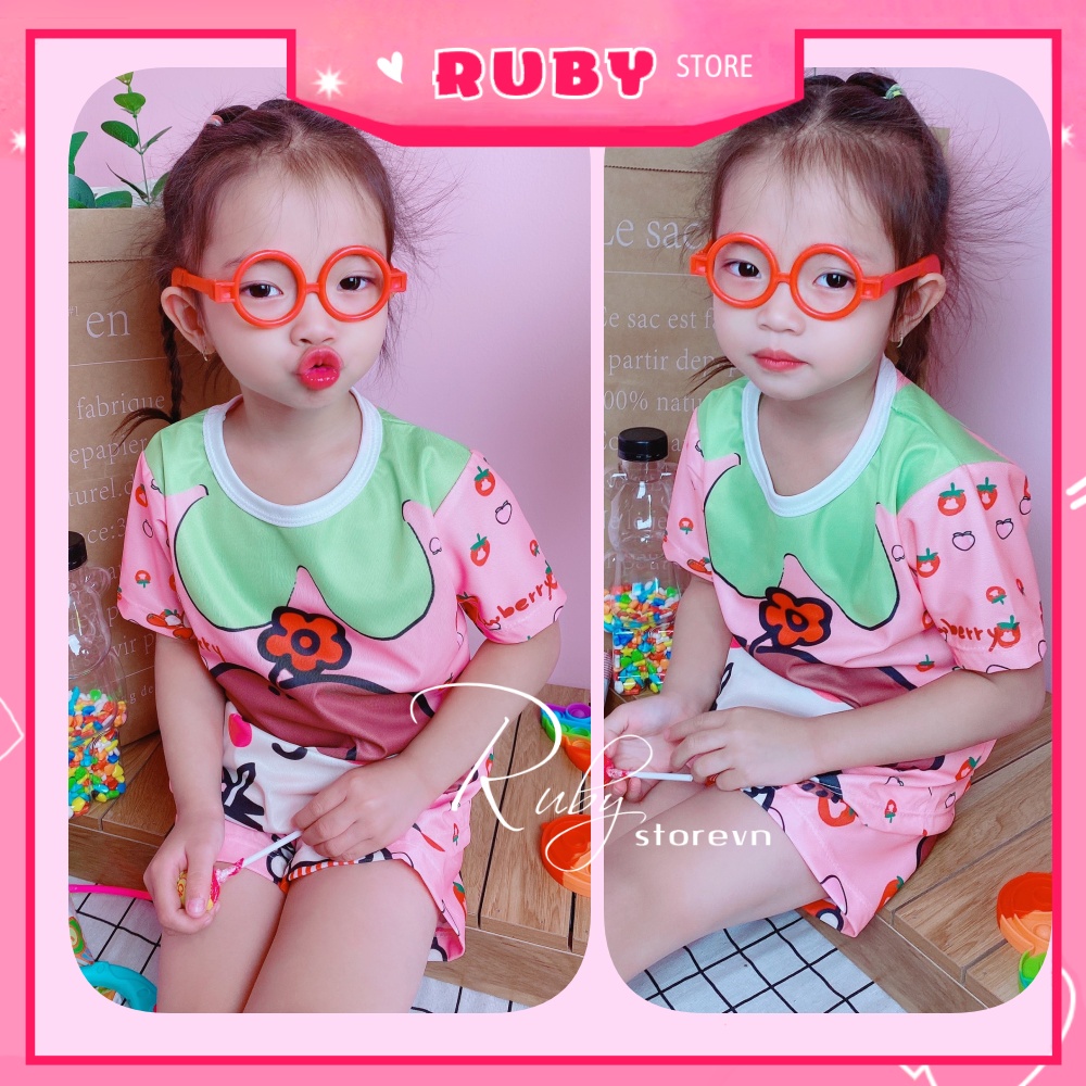 Đồ bộ bé trai bé gái dưới 13kg hoạt hình Mickey Doremon Kitty dễ thương chất thun mềm mịn mát DBRBD TỔNG HỢP SIZE 4