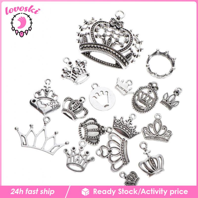 Móc Khóa / Vòng cổ / Túi Xách Mini 17x Hình Vương Miện Dễ Thương