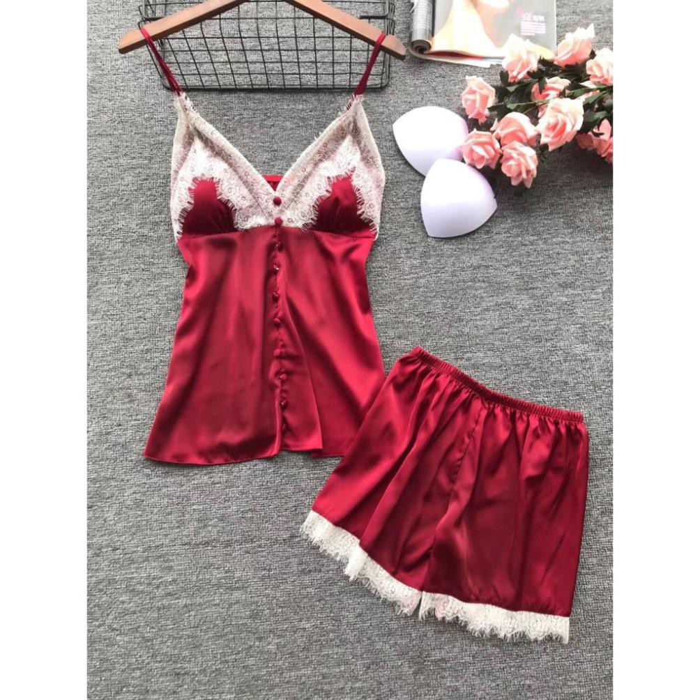 Bộ ngủ đùi khuy hàng Quảng Châu xịn